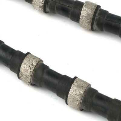 گره های قطر 11.5mm سیم الماس دیده سیم الماس قطعه طناب برای معدن گرانیت